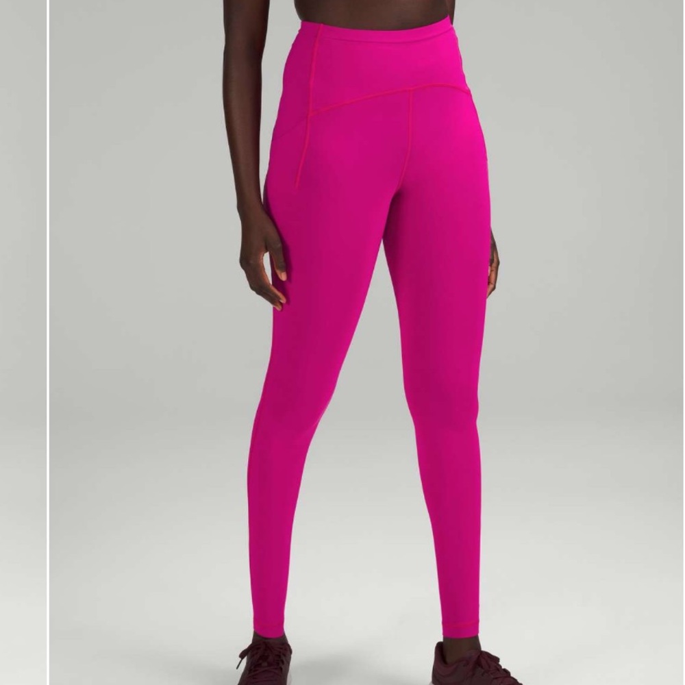 NWT Lululemon Swift Speed High Rise Tight Full Length 28”, Sonic Pink Neon Wash